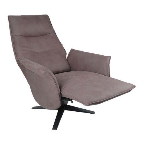 SATURNE - Sillón de relajación de diseño eléctrico con dos motores de microfibra