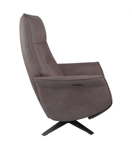 SATURNE - Sillón de relajación de diseño eléctrico con dos motores de microfibra