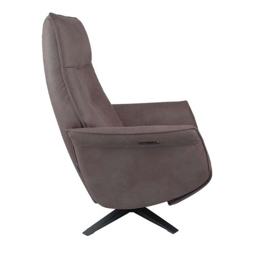 SATURNE - Sillón de relajación de diseño eléctrico con dos motores de microfibra