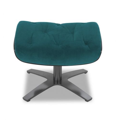 Puf de tela y roble negro - Aludra