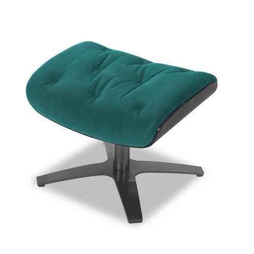 Puf de tela y roble negro - Aludra