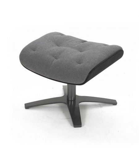 Puf de tela y roble negro - Aludra