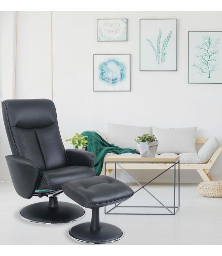 fauteuil -relaxation -manuel-cuir-noir- mal de dos-nephos