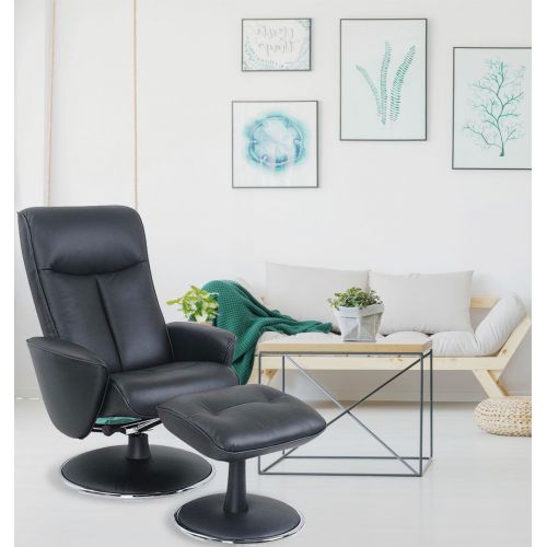 fauteuil -relaxation -manuel-cuir-noir- mal de dos-nephos
