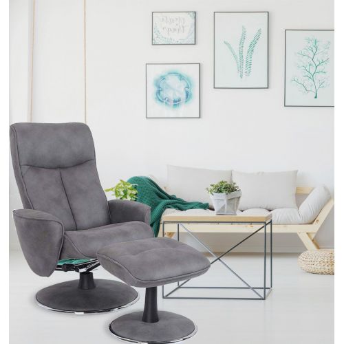 fauteuil -relaxation -manuel-tissu-microfibre-anthracite- mal de dos-nephos