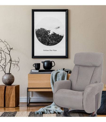 fauteuil -relaxation -manuel -relax- cuir-taupe-mal de dos- athos