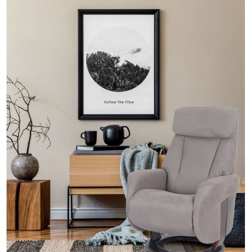 fauteuil -relaxation -manuel -relax- cuir-taupe-mal de dos- athos