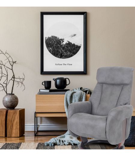 fauteuil -relaxation -manuel -relax- tissu-gris-mal de dos- athos