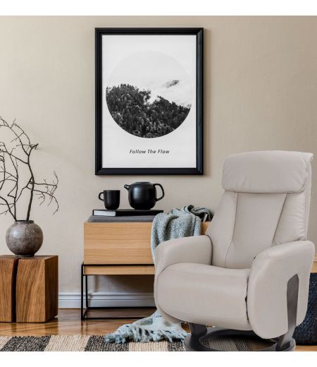 fauteuil -relaxation -manuel -relax- cuir-taupe-mal de dos- athos