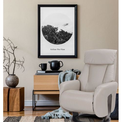 fauteuil -relaxation -manuel -relax- cuir-taupe-mal de dos- athos