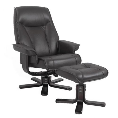 fauteuil -relaxation-cuir-noir-repose pied -salon- nautes