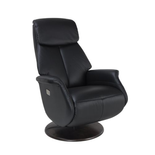 fauteuil -relaxation- electrique-deuxmoteurs-qualité-noir-cuir - aetos