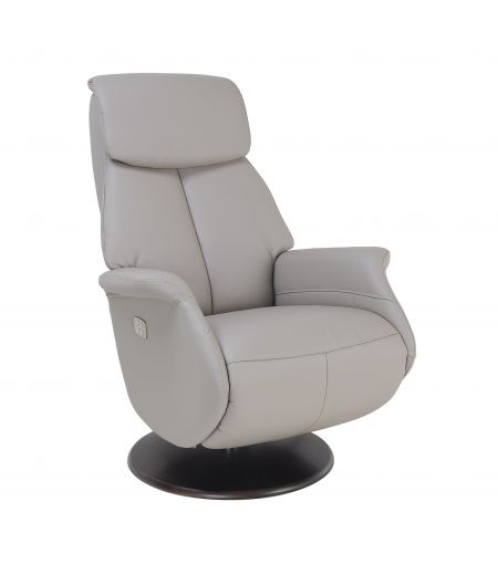 Leather and Microstar electric relaxation chair - AETOS