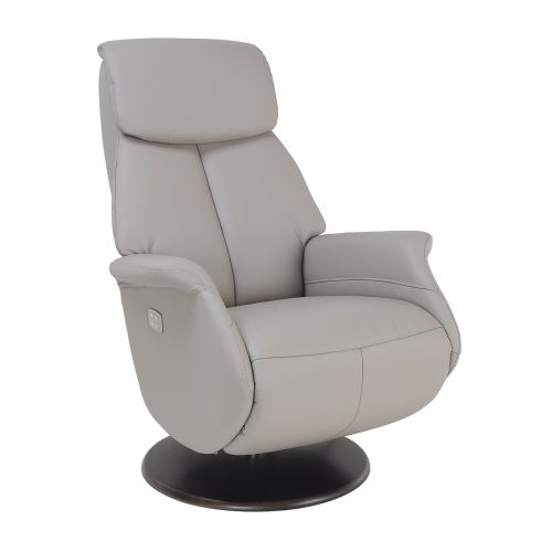 fauteuil -relax- electrique-gris-taupe-deuxmoteurs-cuir - aetos