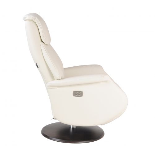 fauteuil -relax- electrique-blanc-cuir - aetos