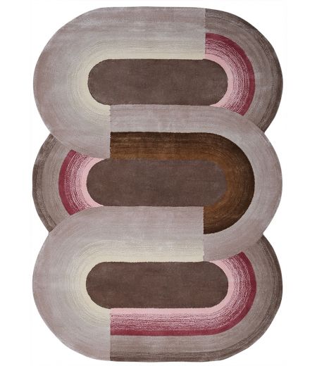 Alfombra de Salón Original Marrón o Gris - Variación - Rojo