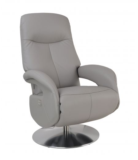 fauteuil -relax-electrique -2moteurs- design-cuir- taupe-gris-qualité-tolma