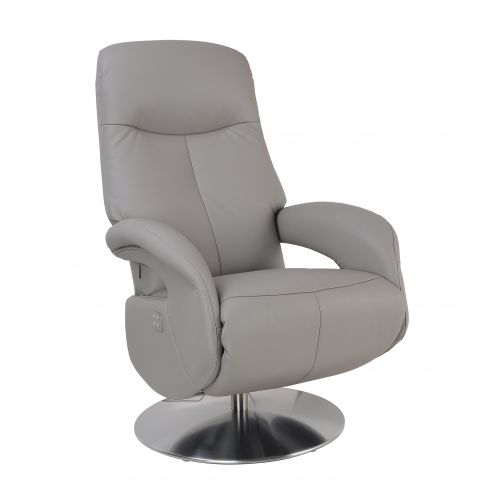 fauteuil -relax-electrique -2moteurs- design-cuir- taupe-gris-qualité-tolma