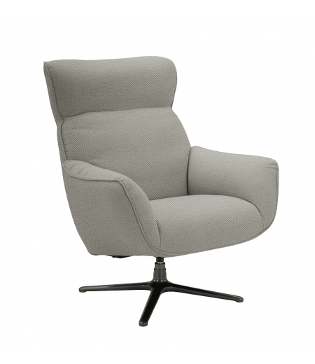 Fauteuil de Relaxation Design - Cuir ou Tissu - CASSIOPEE - Silver