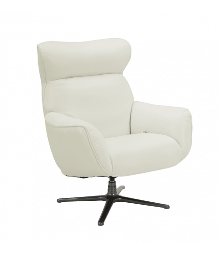 Fauteuil de Relaxation Design - Cuir ou Tissu - CASSIOPEE - White